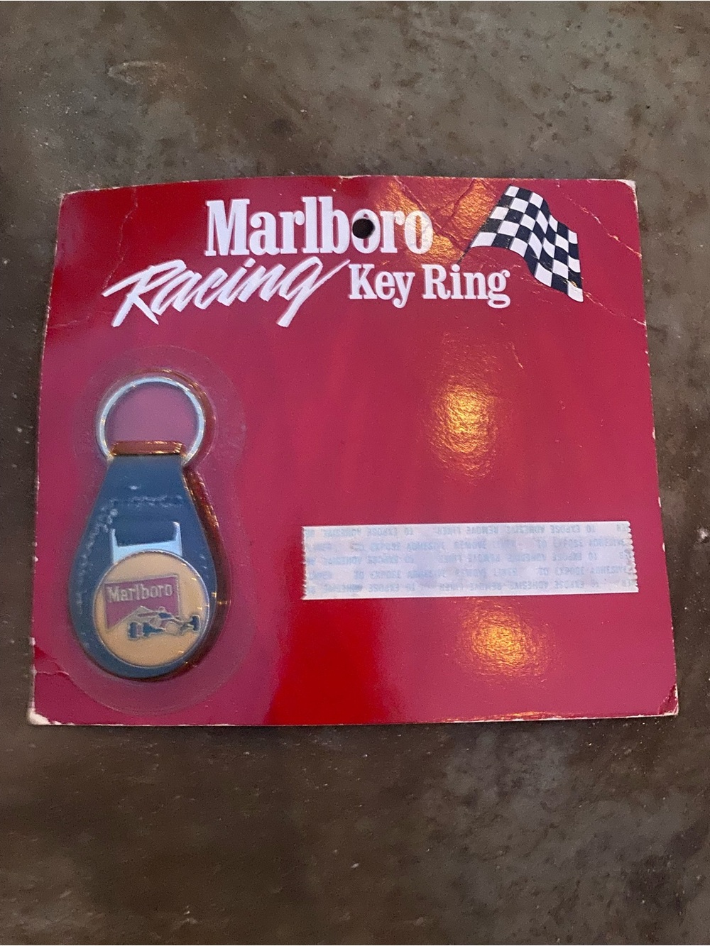 Vintage original Marlboro racing keyring
